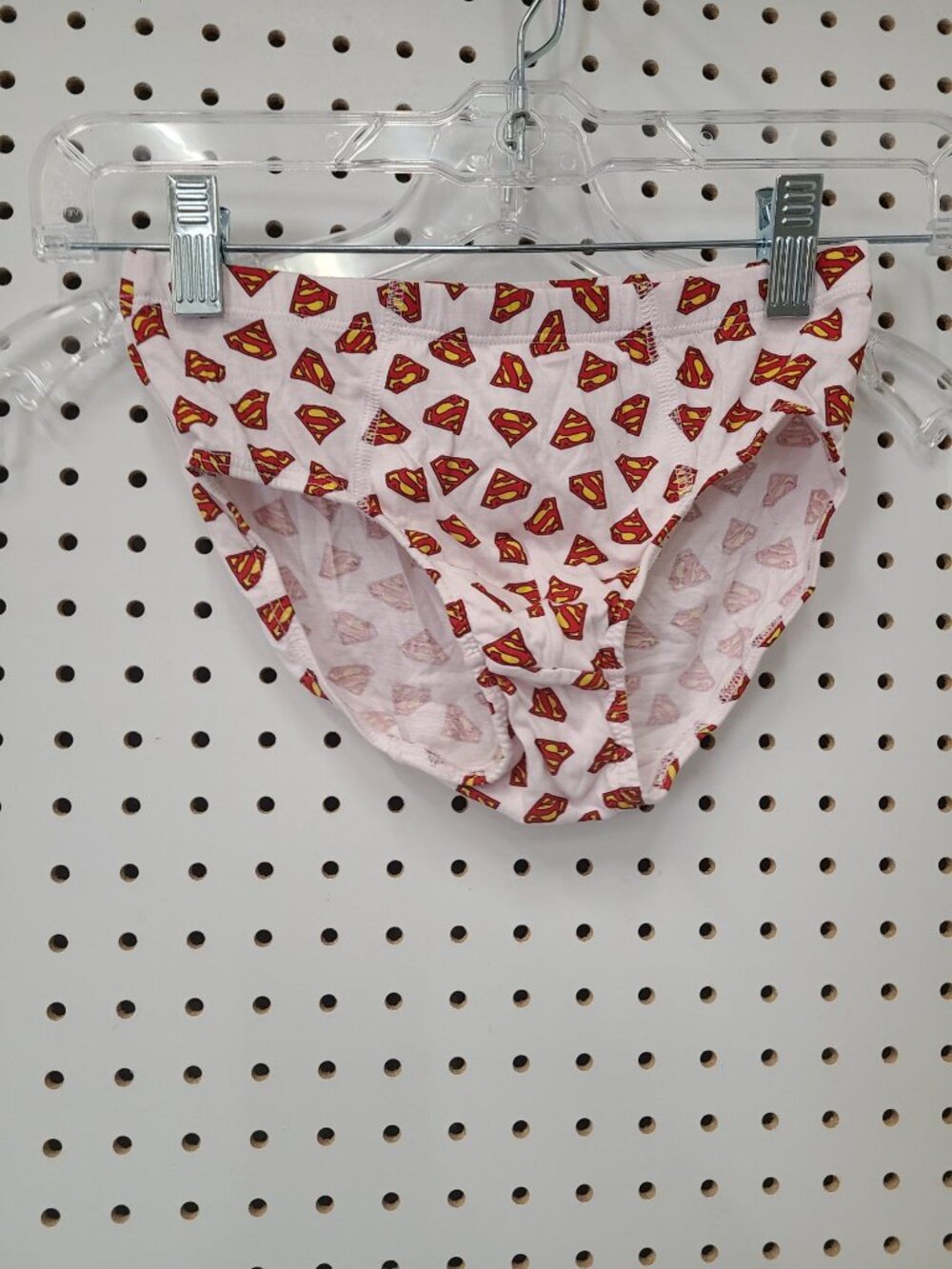 H&M Kids Superman Logo Pink Briefs Size 8-10A Cotton Blend